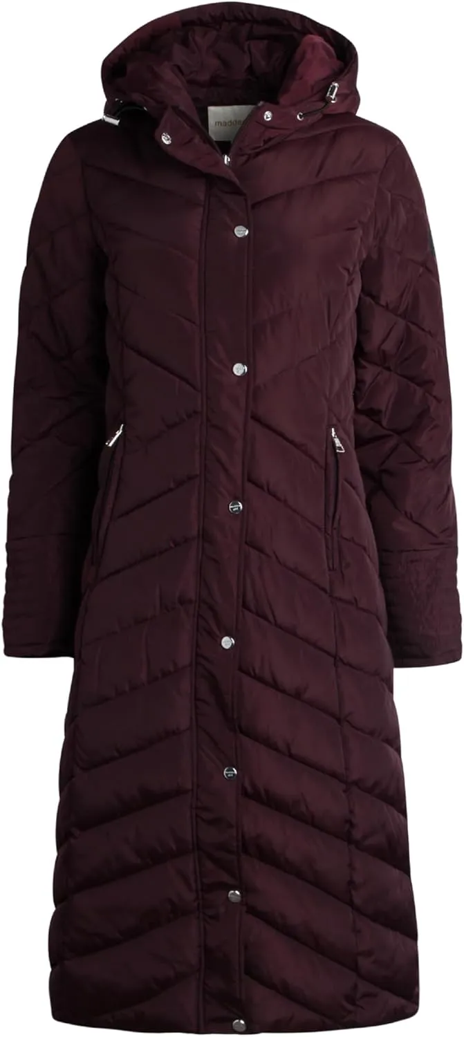Madden Girl Women's Maxi Puffer Jacket - Long Quilted Puffer Coat (Sizes: S-3X)
