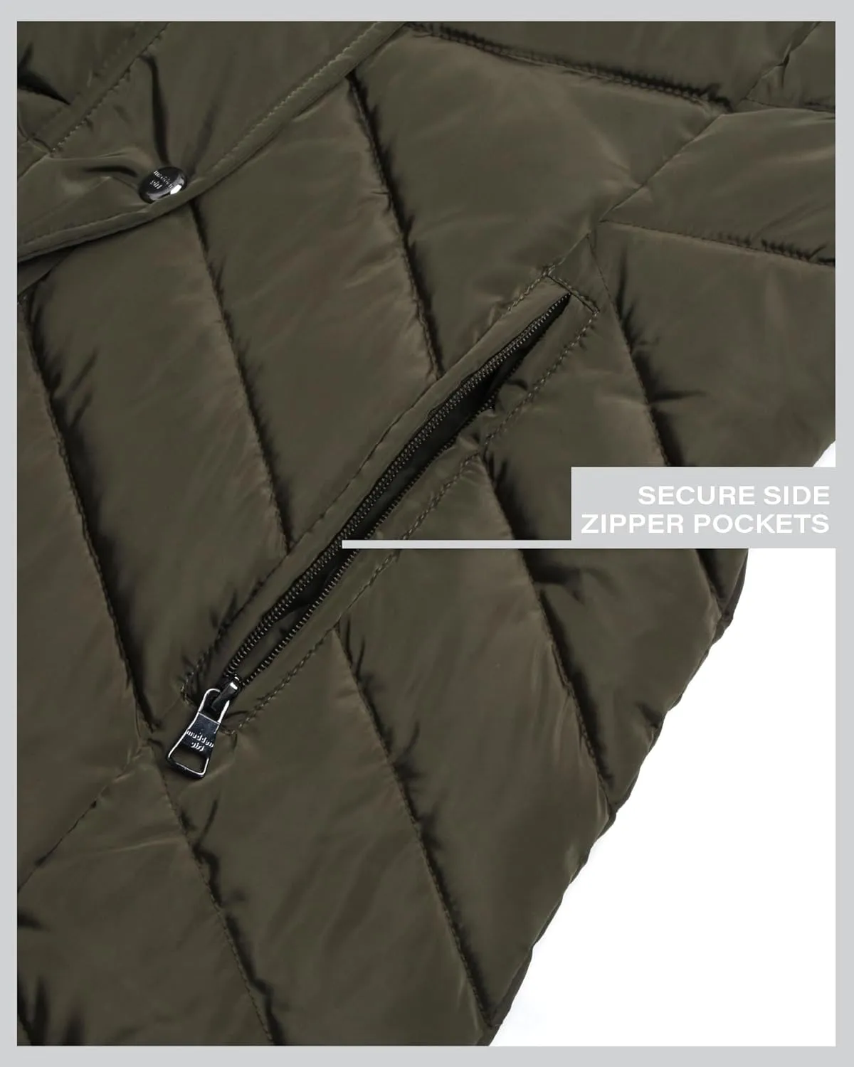 Madden Girl Women's Maxi Puffer Jacket - Long Quilted Puffer Coat (Sizes: S-3X)
