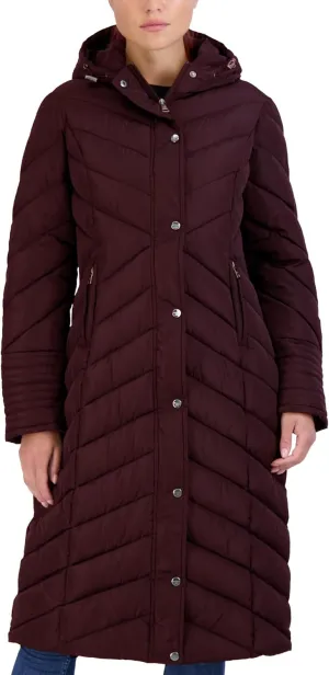Madden Girl Women's Maxi Puffer Jacket - Long Quilted Puffer Coat (Sizes: S-3X)