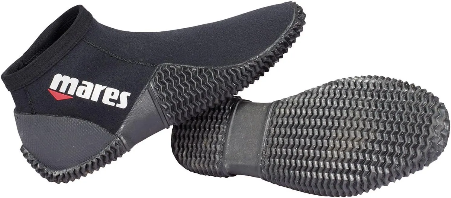 Mares Adult Equator 2mm Neoprene Ankle-High Scuba Diving Boots for Men & Women - Non-Slip Rubber Sole