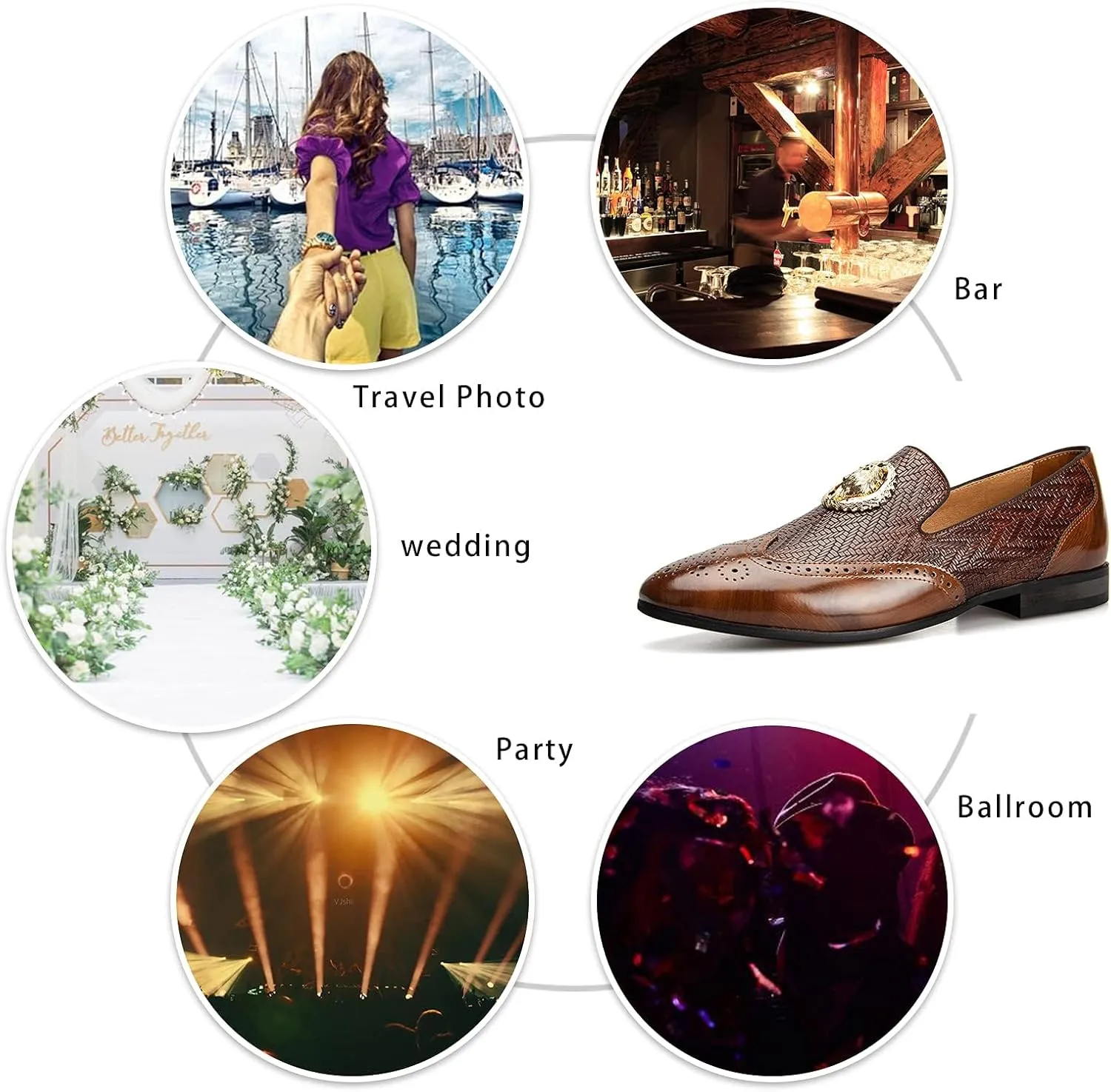Meijiana Men's Classic Loafers - Wedding & Party Shoes