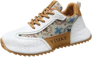 Men's Black Graphic Print Sneakers - Colorful Pattern Design, Non-Slip Rubber Sole & Lightweight Mesh Upper for Urban Casual Style