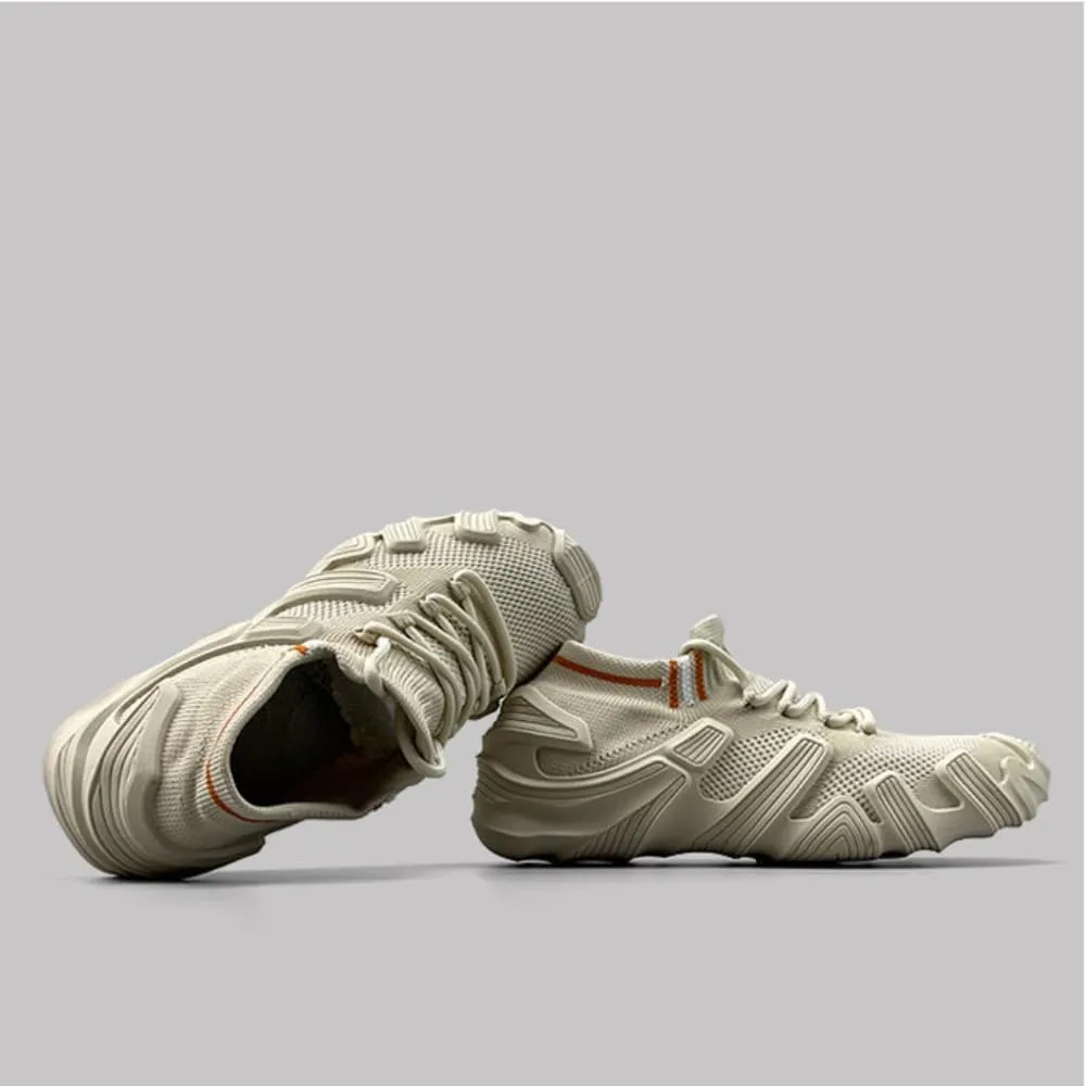Men's Knit Sneakers Breathable Mesh Thick-Soled Supportive Cushioning for Outdoor Workouts Urban Adventures