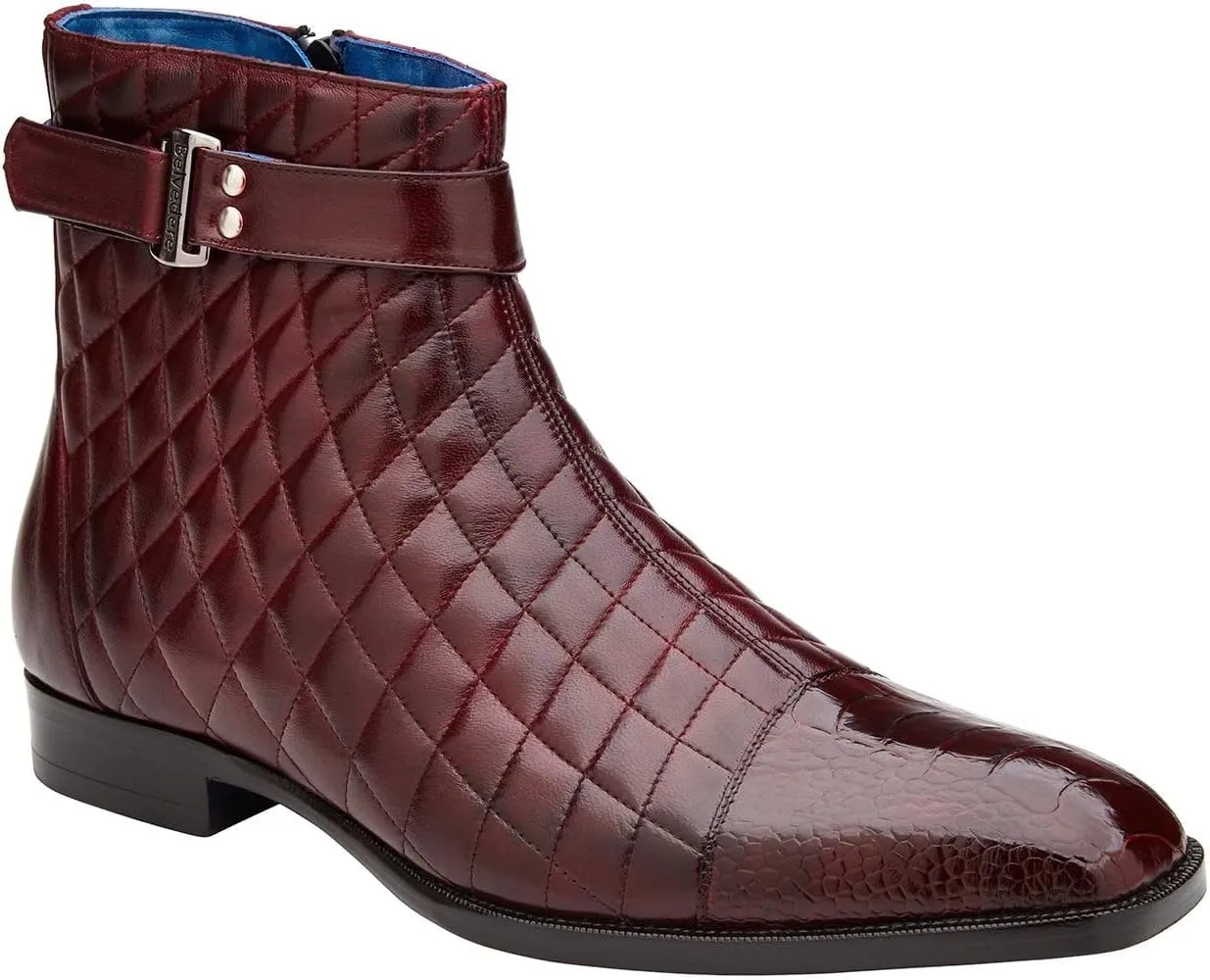 Men's R80 Libero Genuine Ostrich Leg and Quilted Leather Boot