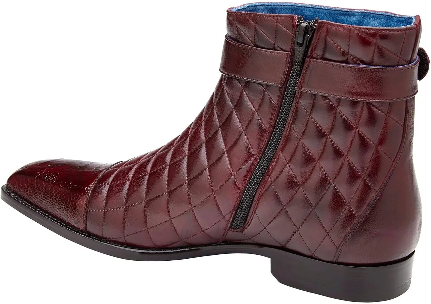 Men's R80 Libero Genuine Ostrich Leg and Quilted Leather Boot