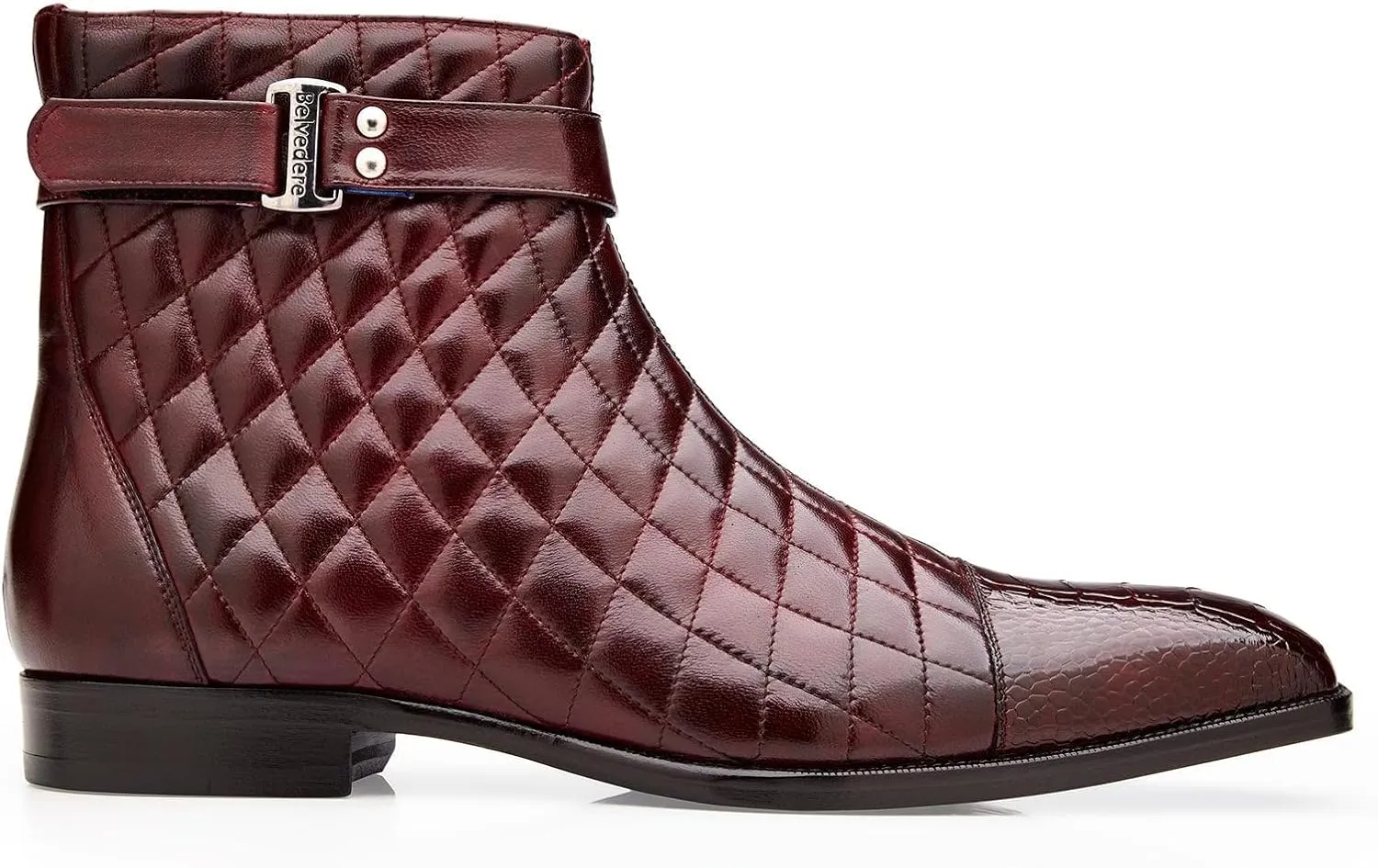 Men's R80 Libero Genuine Ostrich Leg and Quilted Leather Boot