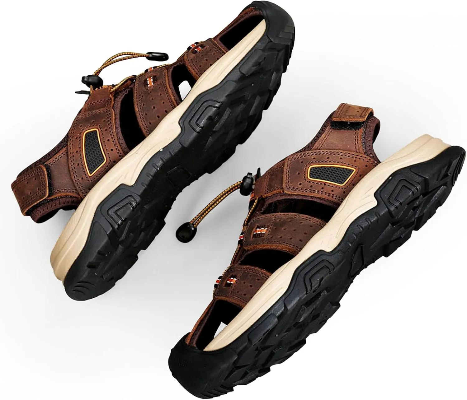 Mens Sandals Athletic Hiking Sandals Closed Toe Anti Slip Outdoor Waterproof Walking Water Shoes