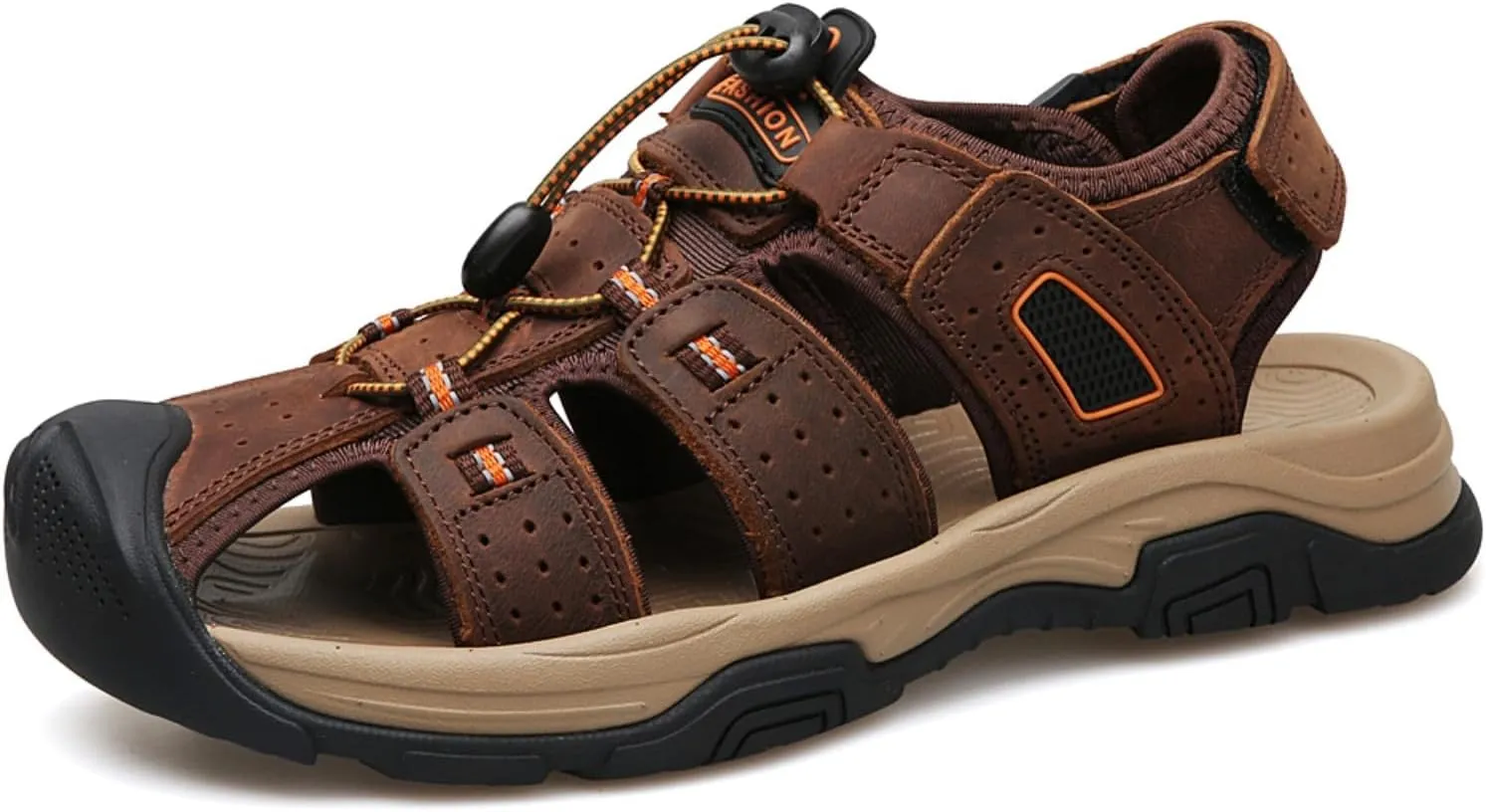 Mens Sandals Athletic Hiking Sandals Closed Toe Anti Slip Outdoor Waterproof Walking Water Shoes