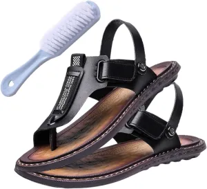 Mens Sandals Slippers, Men Summer Casual Slip-On Breathable Orthopedic Bunion Correction Sandals, Unique for Men, Beach Ring Toe Walking Orthopedic Flip Flops