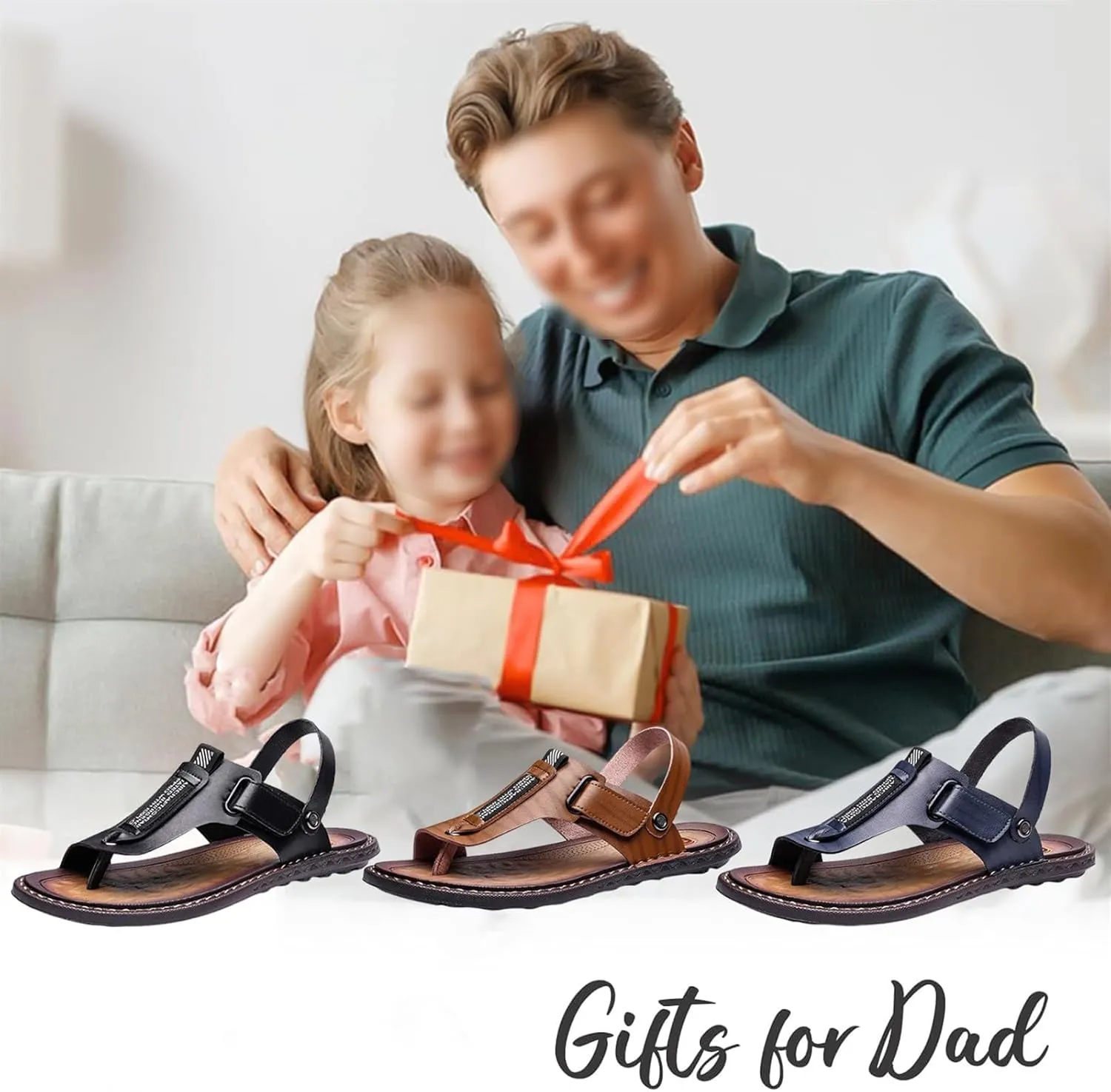 Mens Sandals Slippers, Men Summer Casual Slip-On Breathable Orthopedic Bunion Correction Sandals, Unique for Men, Beach Ring Toe Walking Orthopedic Flip Flops