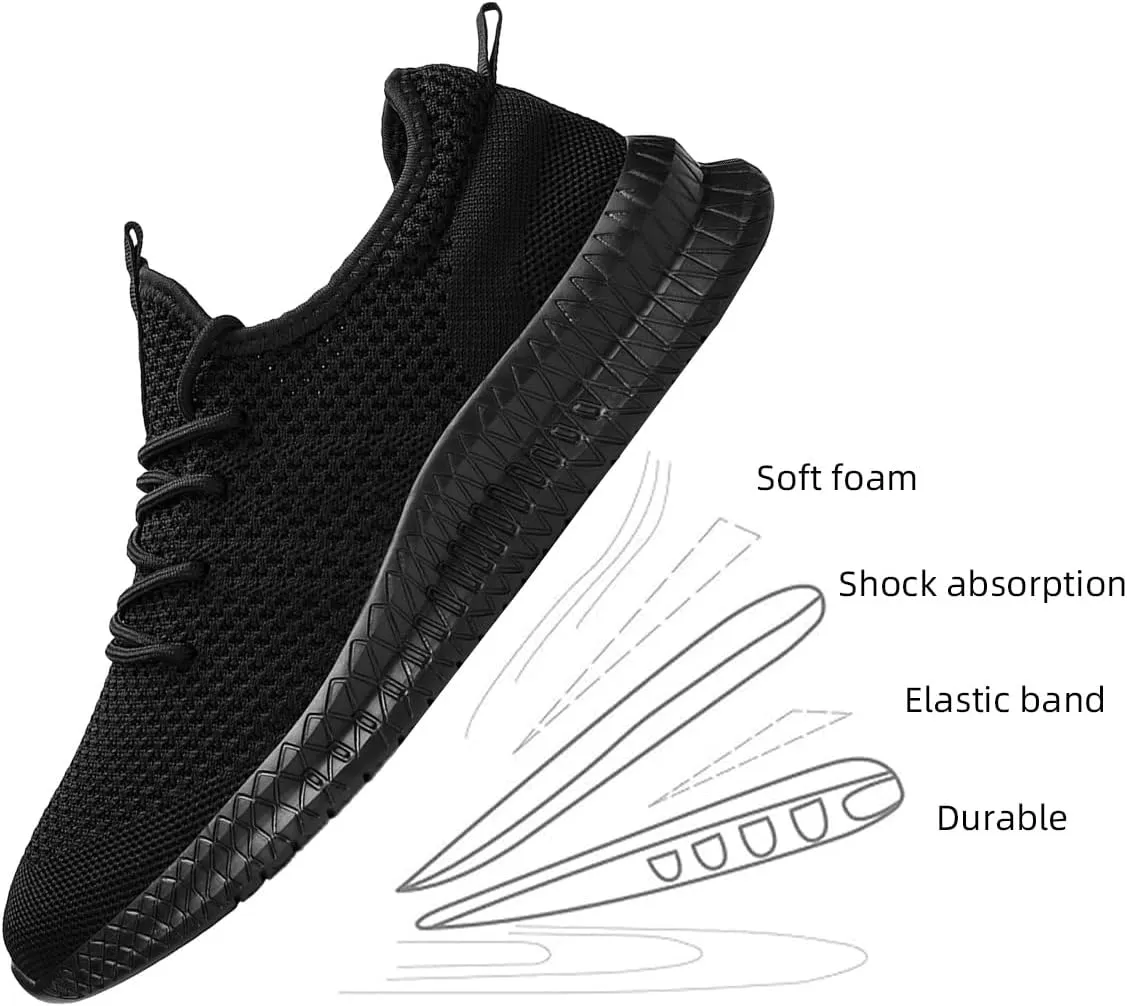 Men's Shoes Running Walking Sneakers Casual Tennis Slip on Shoes Lightweight Breathable Fashion Comfortable Workout Athletic for Shoes Gym Sport