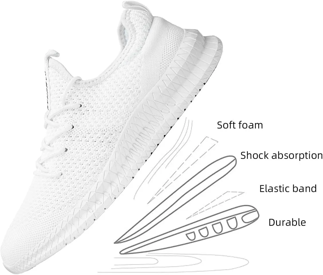 Men's Shoes Running Walking Sneakers Casual Tennis Slip on Shoes Lightweight Breathable Fashion Comfortable Workout Athletic for Shoes Gym Sport