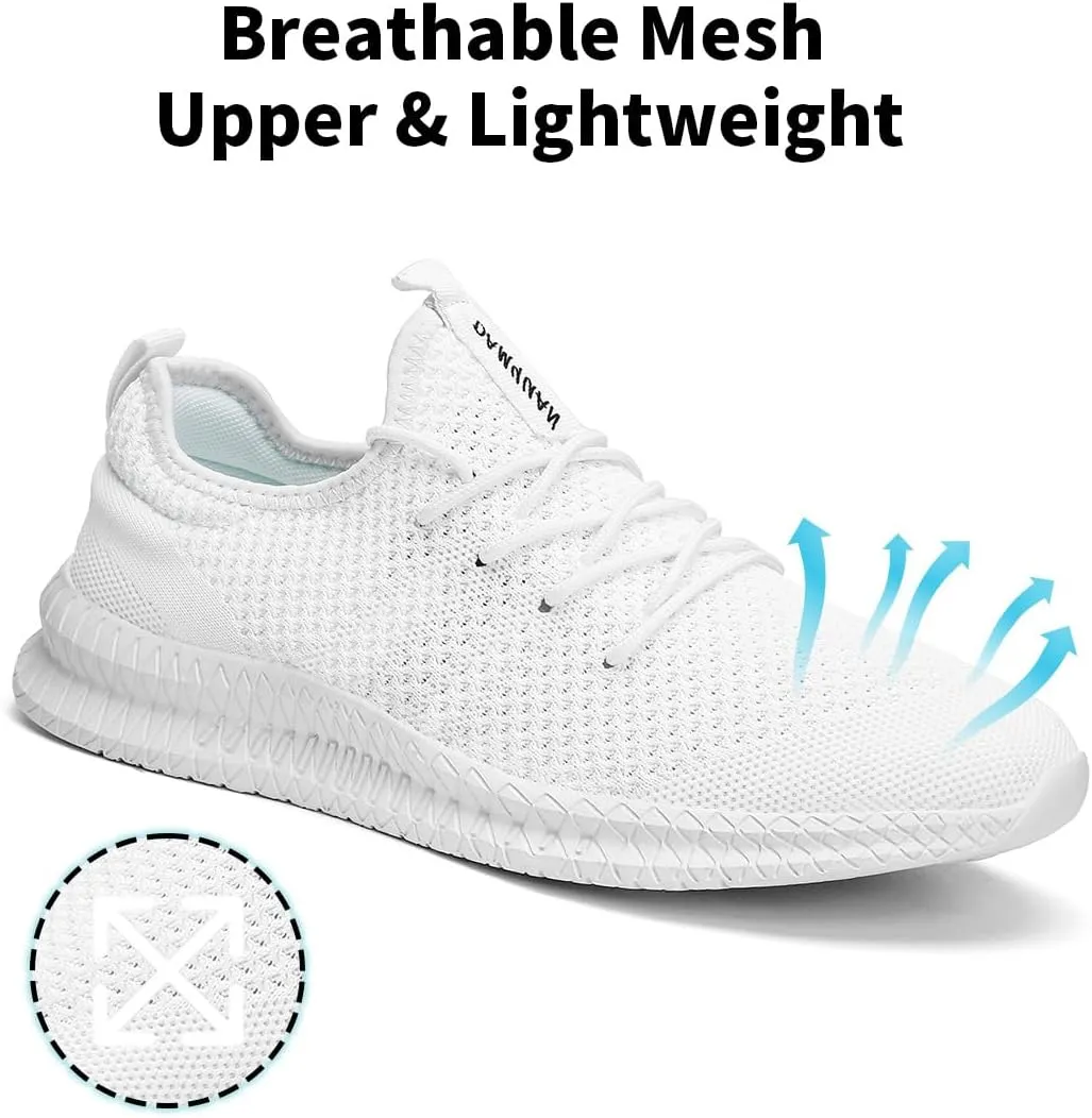 Men's Shoes Running Walking Sneakers Casual Tennis Slip on Shoes Lightweight Breathable Fashion Comfortable Workout Athletic for Shoes Gym Sport