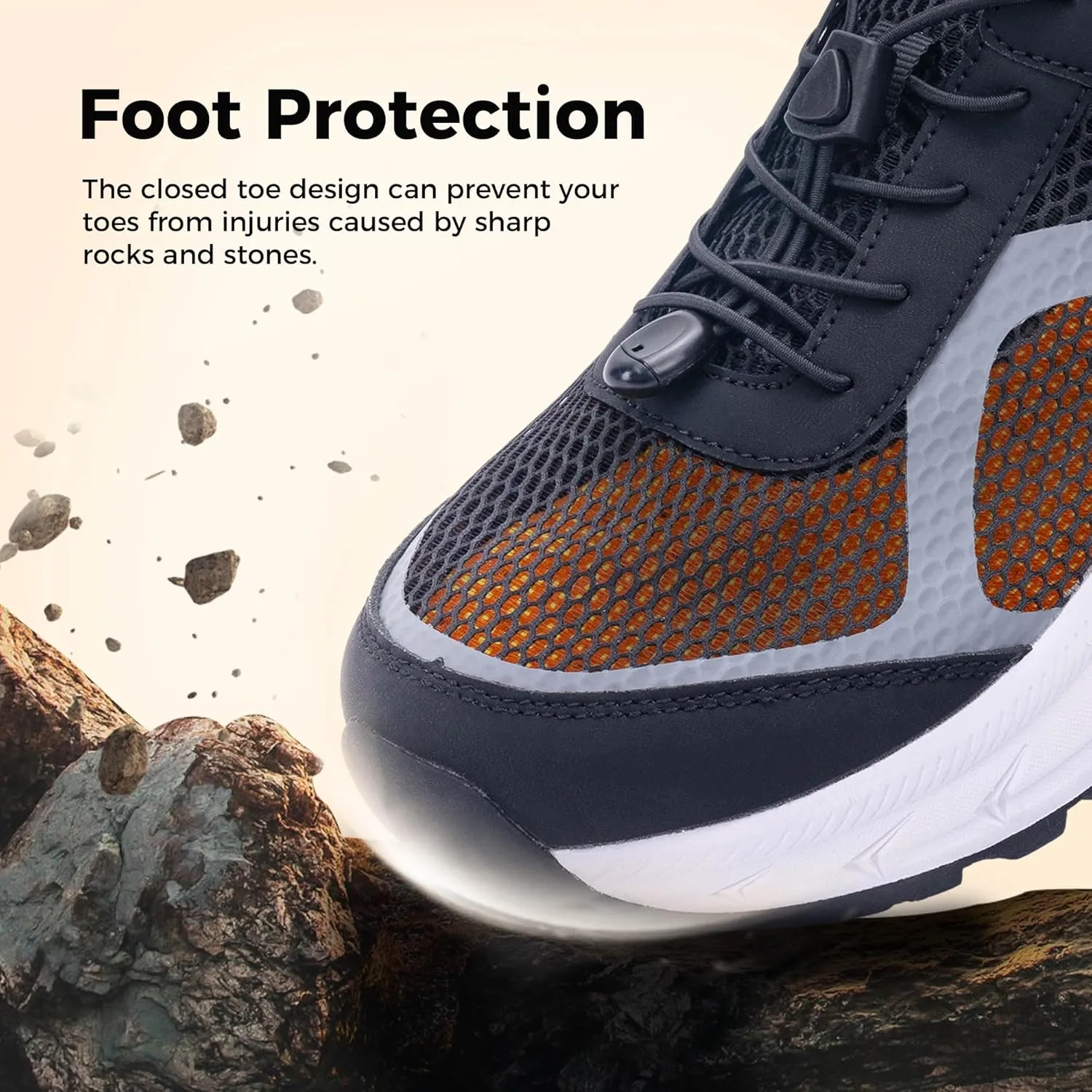 Mens Summer Hiking Sandals Closed Toe Wide Width Walking Water Shoes Comfortable Recovery Fisherman Sport Sandals