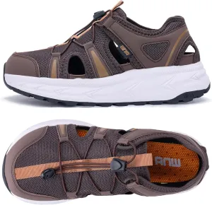Mens Summer Hiking Sandals Closed Toe Wide Width Walking Water Shoes Comfortable Recovery Fisherman Sport Sandals