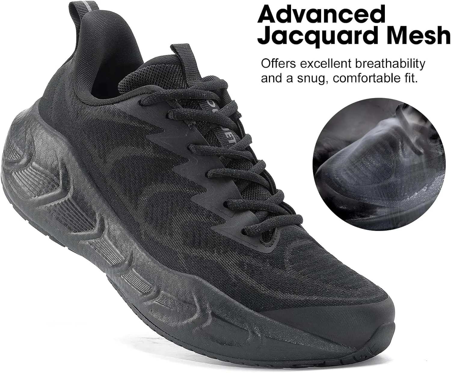 Men's Walking Running Tennis Shoes Comfortable Breathable Lightweight Cushioning Non-Slip Fashion Sneakers for Athletic Gym Workout