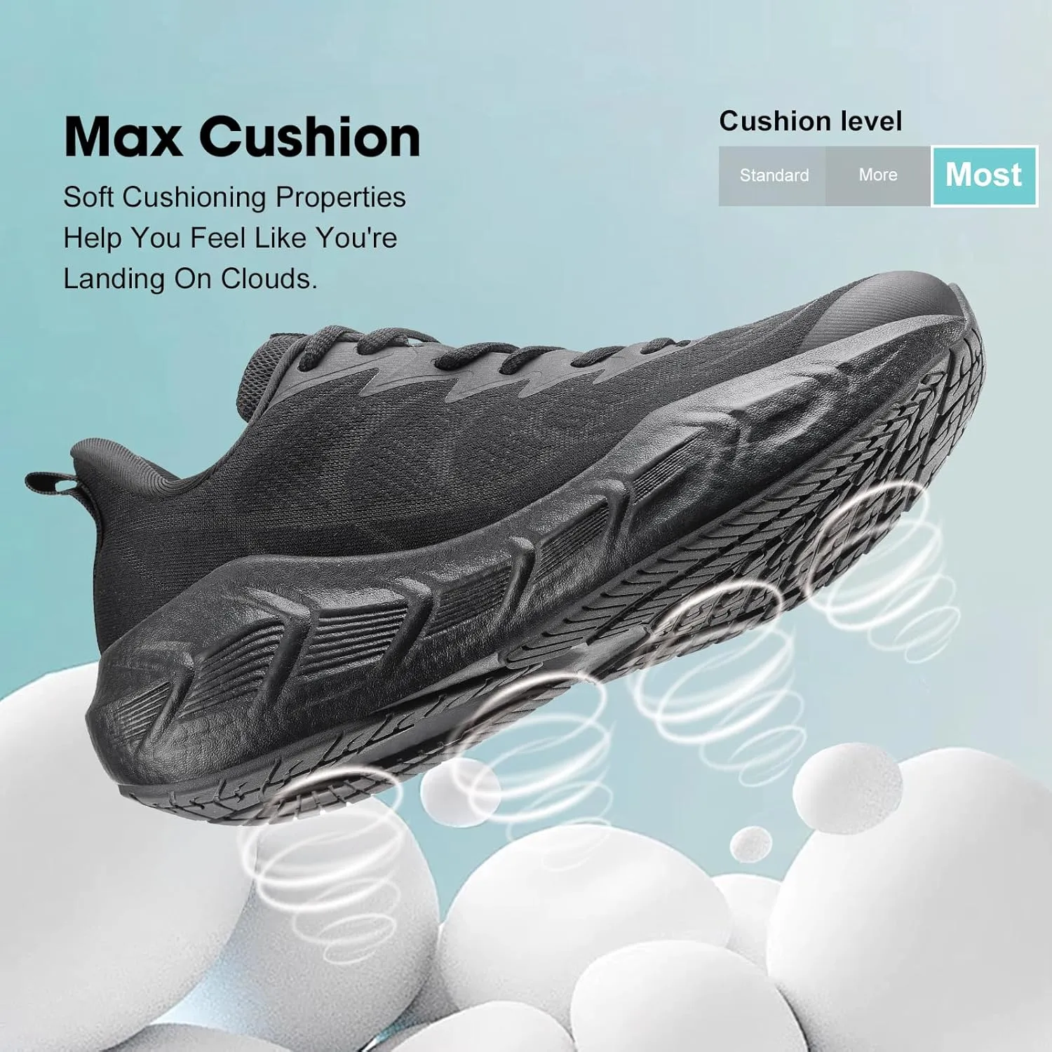 Men's Walking Running Tennis Shoes Comfortable Breathable Lightweight Cushioning Non-Slip Fashion Sneakers for Athletic Gym Workout