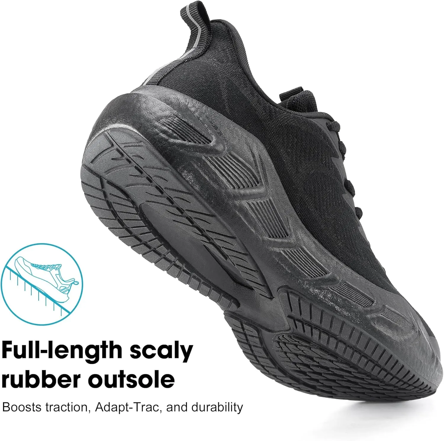 Men's Walking Running Tennis Shoes Comfortable Breathable Lightweight Cushioning Non-Slip Fashion Sneakers for Athletic Gym Workout