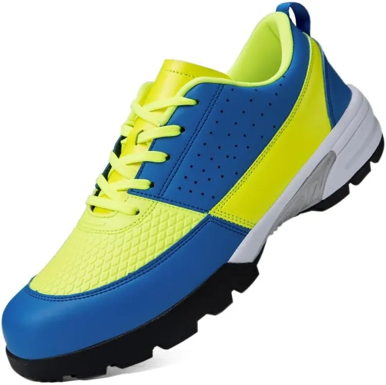 Mens Waterproof Golf Shoes Casual Walking Gym Sports Trainers Lace Up Spikless Golfing Shoes