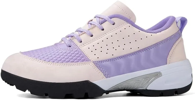 Mens Waterproof Golf Shoes Casual Walking Gym Sports Trainers Lace Up Spikless Golfing Shoes
