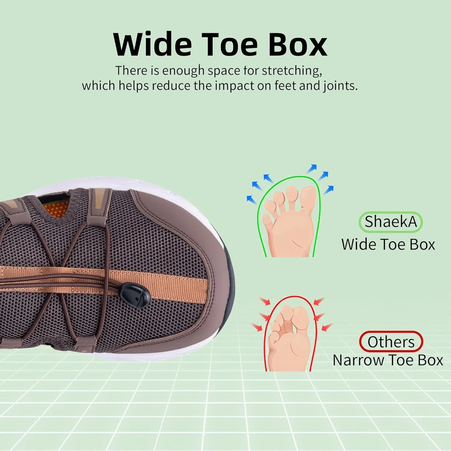Mens Wide Hiking Sandal Summer Water Shoes Outdoor Athletic Recovery Sandals Closed Toe Walking Shoes US 8-13