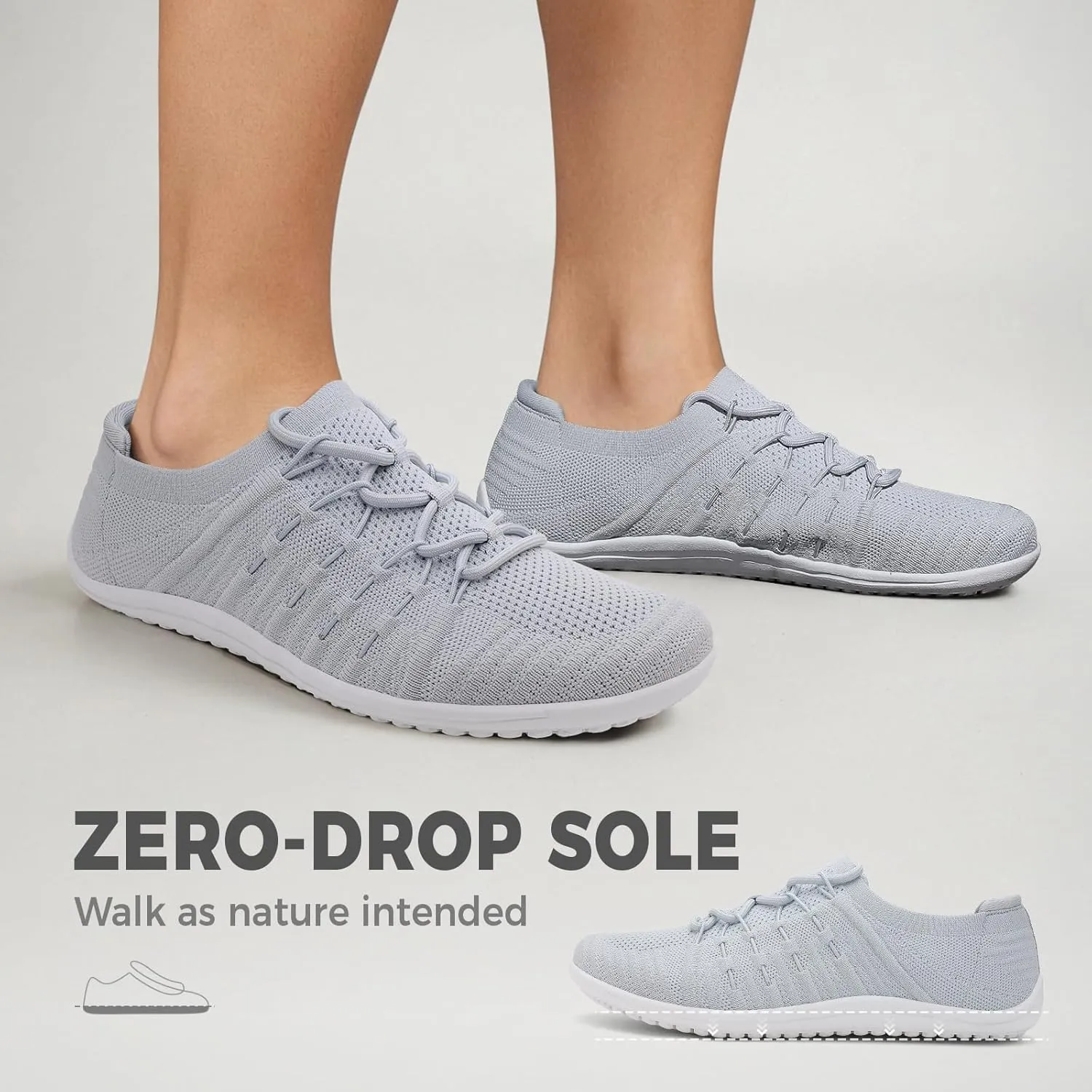 Mens Wide Toe Box Barefoot Shoes Mesh Breathable Zero Drop Minimalist Summer Walking Sneakers Zapatos Casuales para Hombre