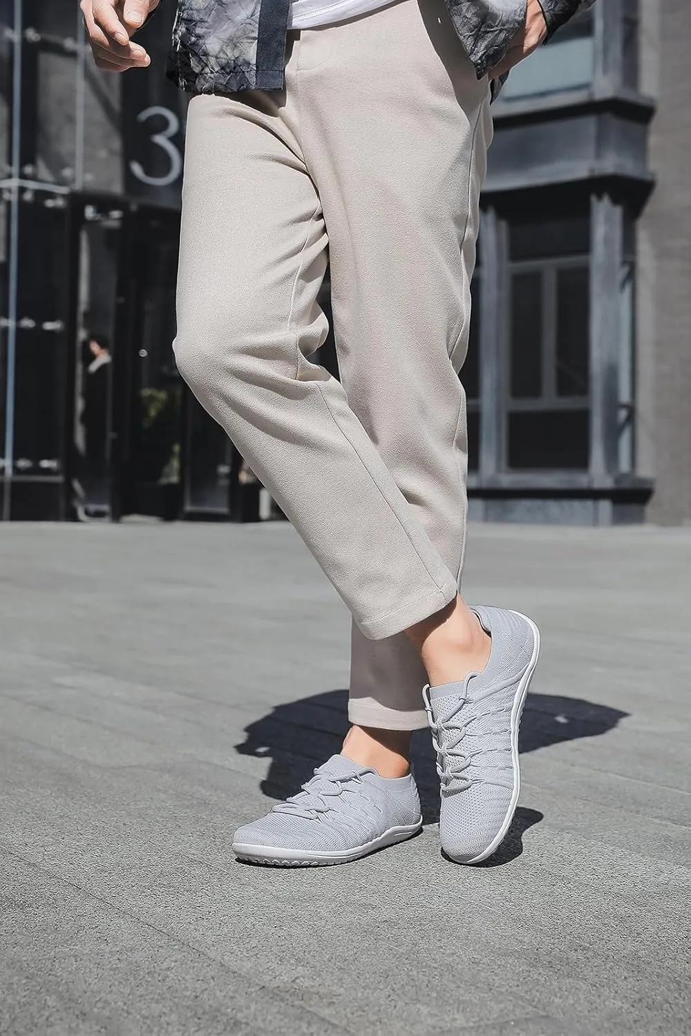 Mens Wide Toe Box Barefoot Shoes Mesh Breathable Zero Drop Minimalist Summer Walking Sneakers Zapatos Casuales para Hombre