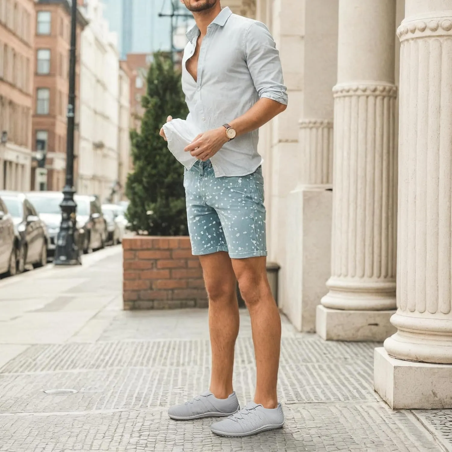 Mens Wide Toe Box Barefoot Shoes Mesh Breathable Zero Drop Minimalist Summer Walking Sneakers Zapatos Casuales para Hombre
