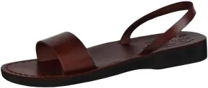 Men/Women Biblical Jesus Leather Sandals/Slides from Jerusalem (Blessed Mother Mary Style)