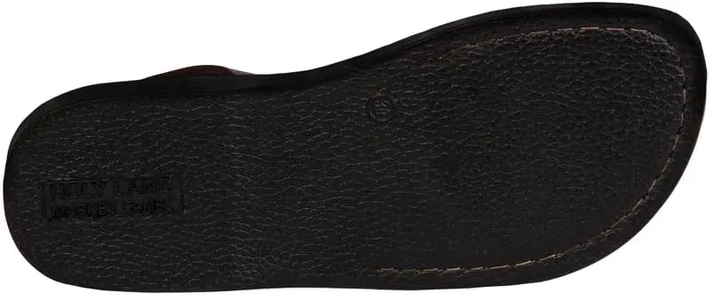Men/Women Biblical Jesus Leather Sandals/Slides from Jerusalem (Blessed Mother Mary Style)