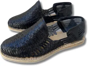 Mexico en la Piel Men’s Handmade Leather Huarache Sandals – Slip-On, Comfortable, Breathable, Available in Tan, Black, and Reddish – Sizes 8US to 13US