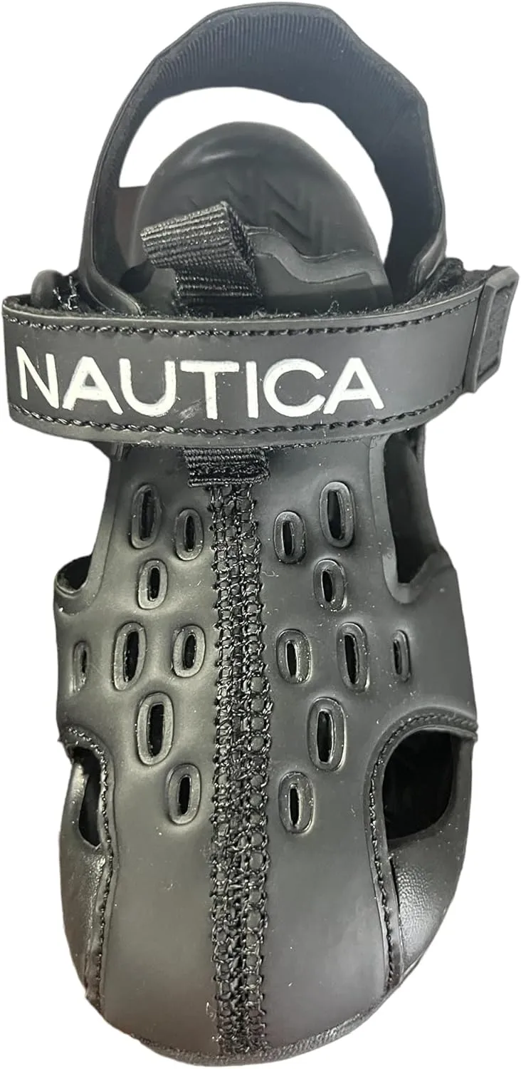 Nautica Kids Sport Sandals Casual Closed-Toe Outdoor Summer Water Shoe Pearl 3|Boy - Girl (Little Kid/Toddler)