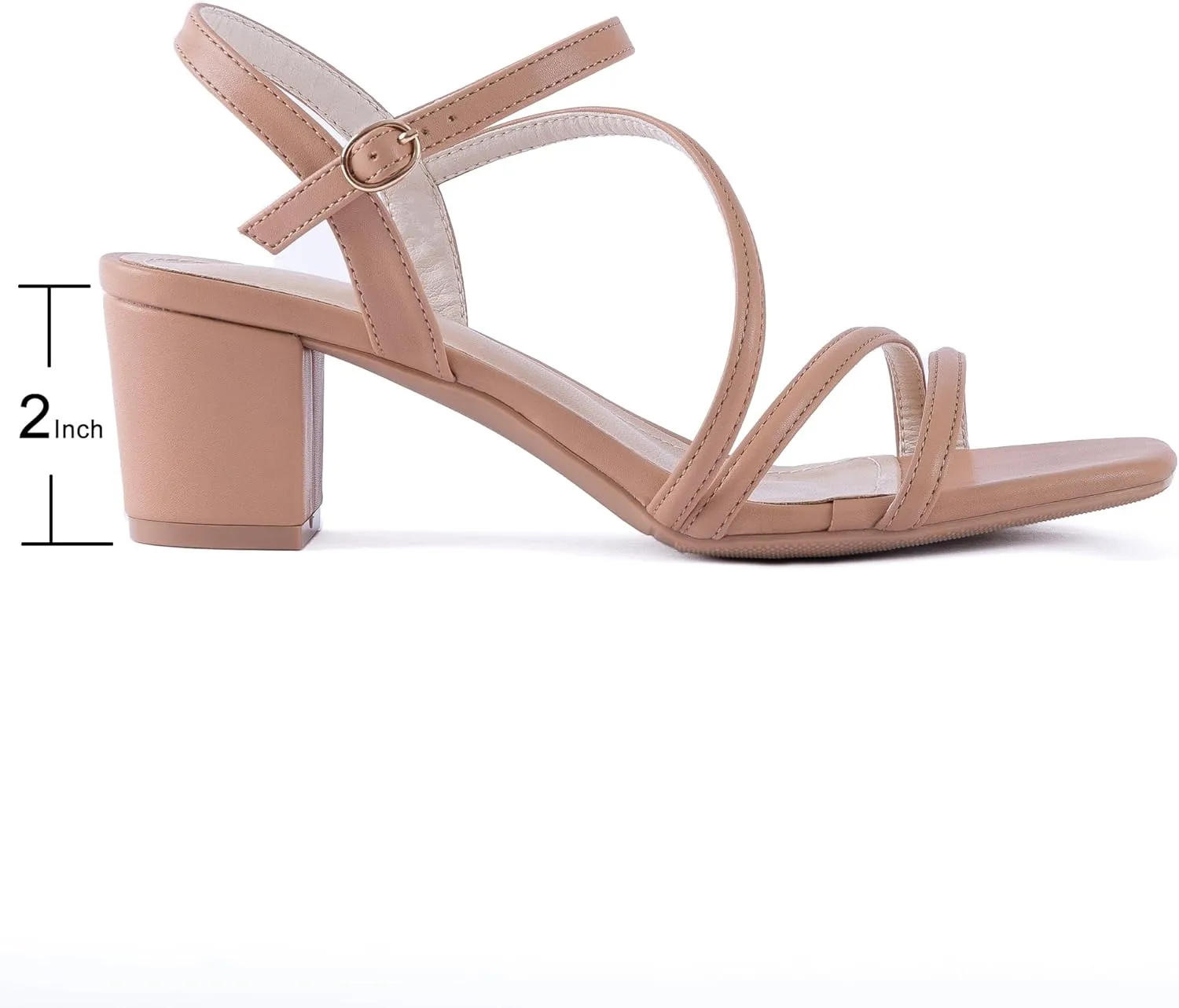 N.N.G Women Heels Sandals Ankle Strappy Roman Gladiator Festival Adjustable Chunky Boho Beach Goddess Vintage Italian Summer Casual Vacation Low Heel Chunky Block Leather Casual Square toe