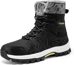 Non Slip Winter Boots Womens Ankle Boots Fur Lined Snow Boots Waterproof Warm Boots Ski Boots Short Furry Boots