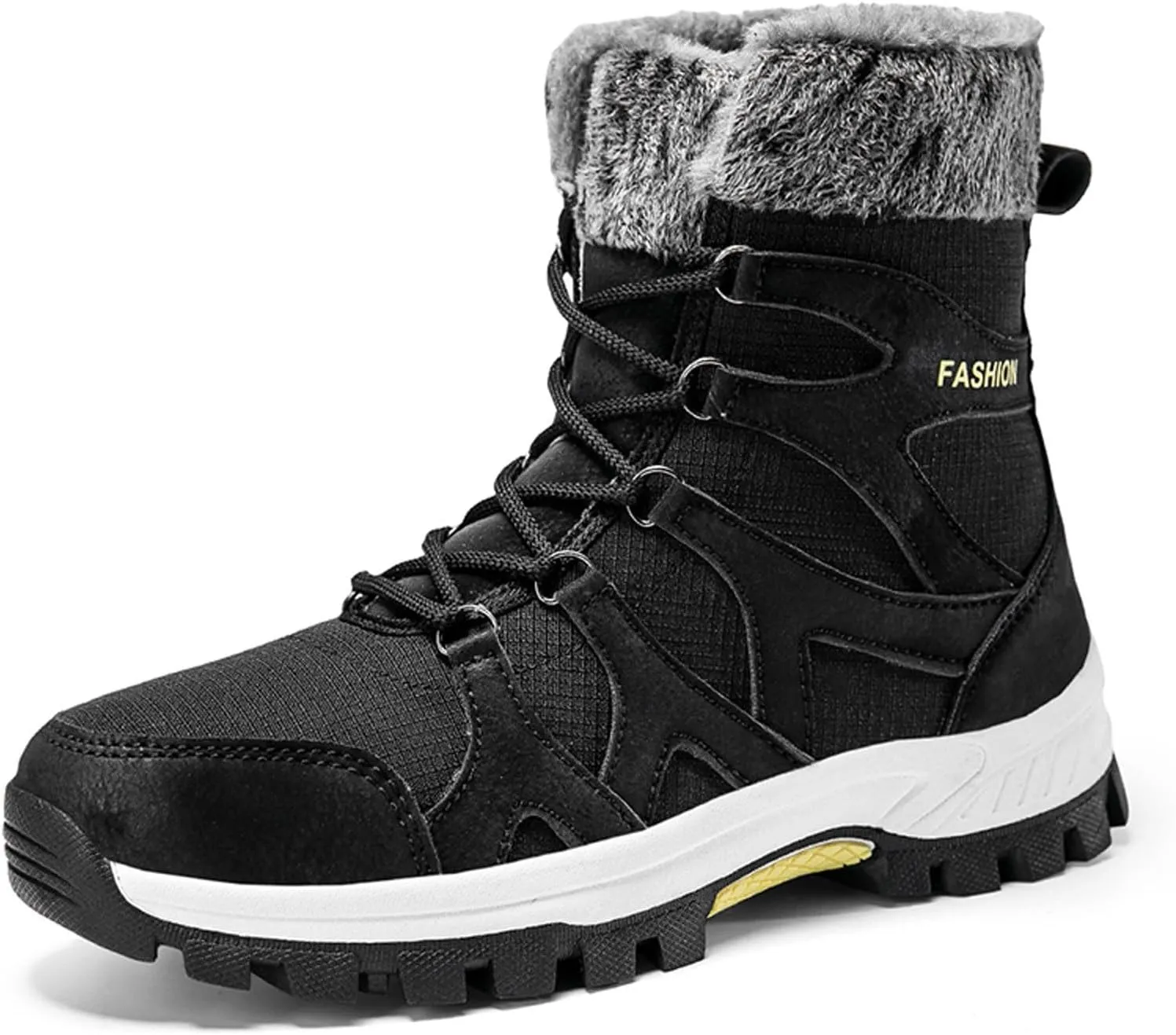 Non Slip Winter Boots Womens Ankle Boots Fur Lined Snow Boots Waterproof Warm Boots Ski Boots Short Furry Boots
