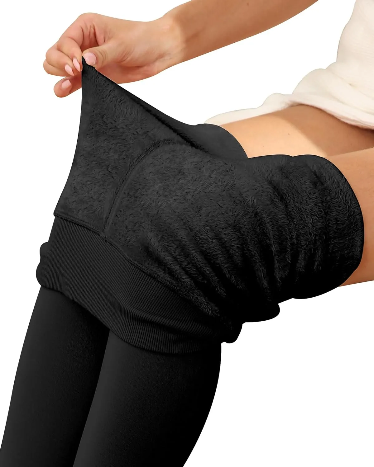 NORMOV Winter Warm Fleece Lined Leggings Women,Thick Thermal Velvet Tights