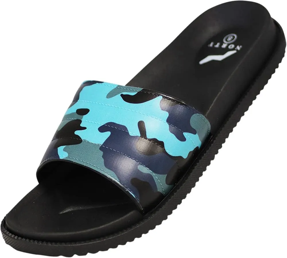 NORTY Men’s Slides Sandal Sport Sandals Open Toe Slip on Indoor Outdoor Shoes