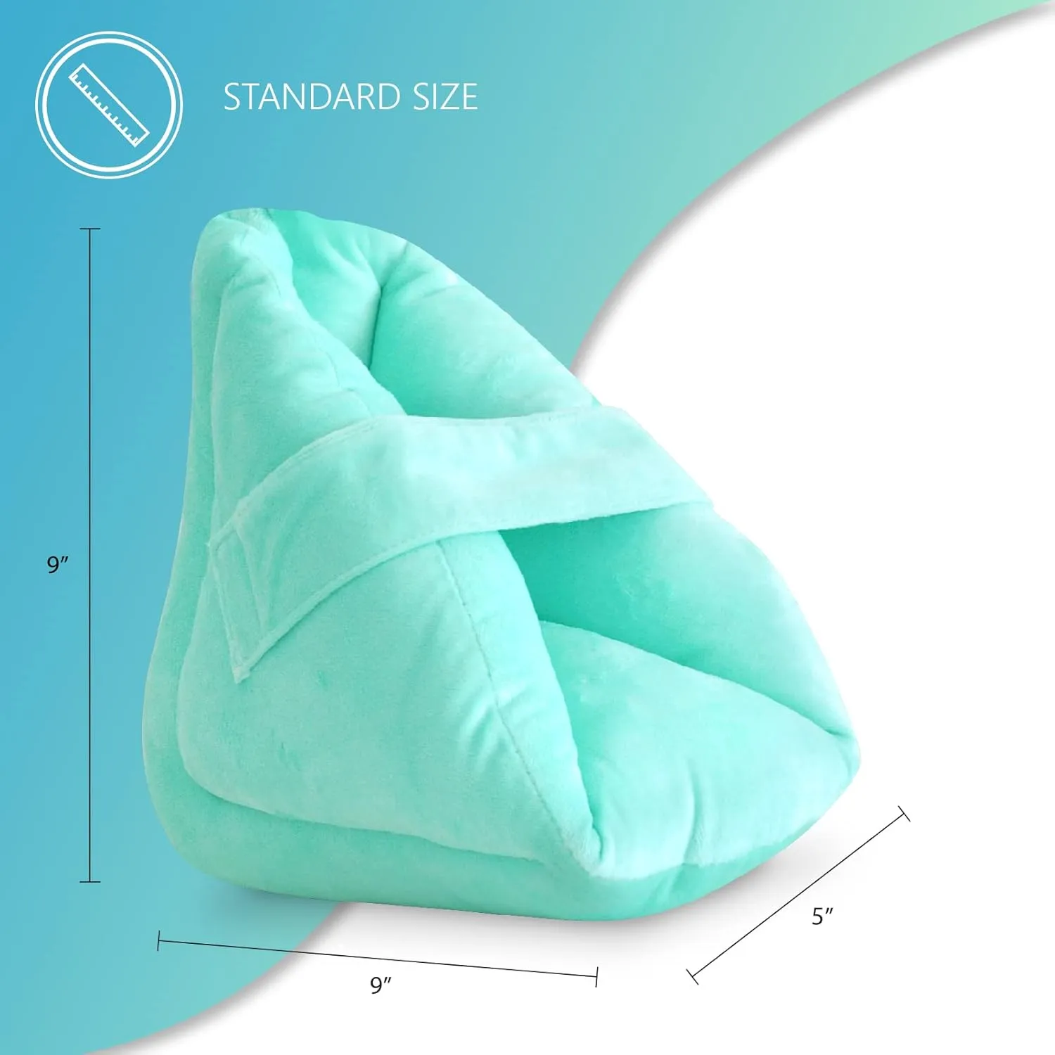 NYOrtho Heel Protector Pressure - 2 Ultra Soft Boots - 2 Double Layer Foot Pillows Pressure Sores - Heel Protectors Bed - Standard Bariatric Size - Extra Gentle Velvet Fabric