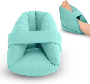 NYOrtho Heel Protector Pressure - 2 Ultra Soft Boots - 2 Double Layer Foot Pillows Pressure Sores - Heel Protectors Bed - Standard Bariatric Size - Extra Gentle Velvet Fabric