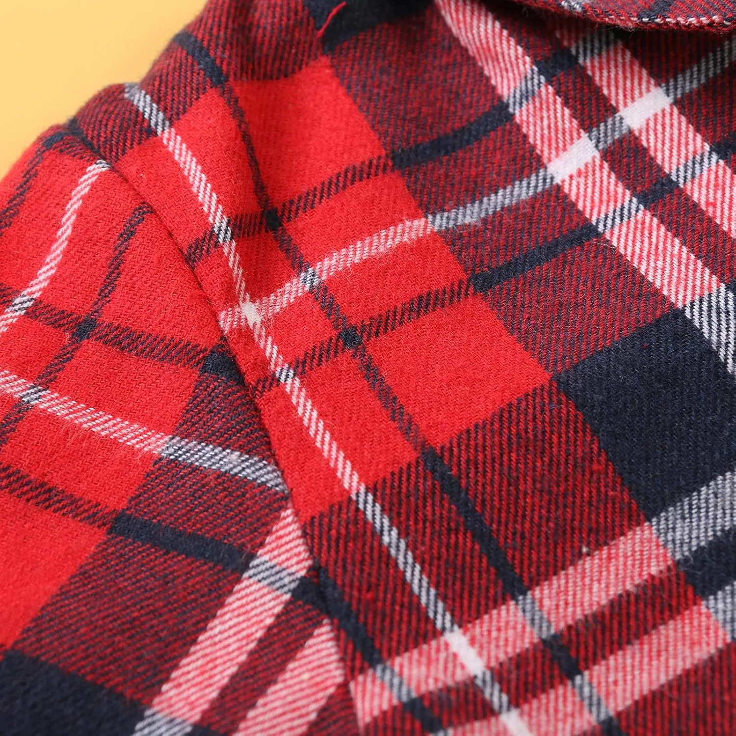 OCHENTA Little Big Boys Girls & Mens Plaid Flannel Shirt Button Down Family Matching Outfits
