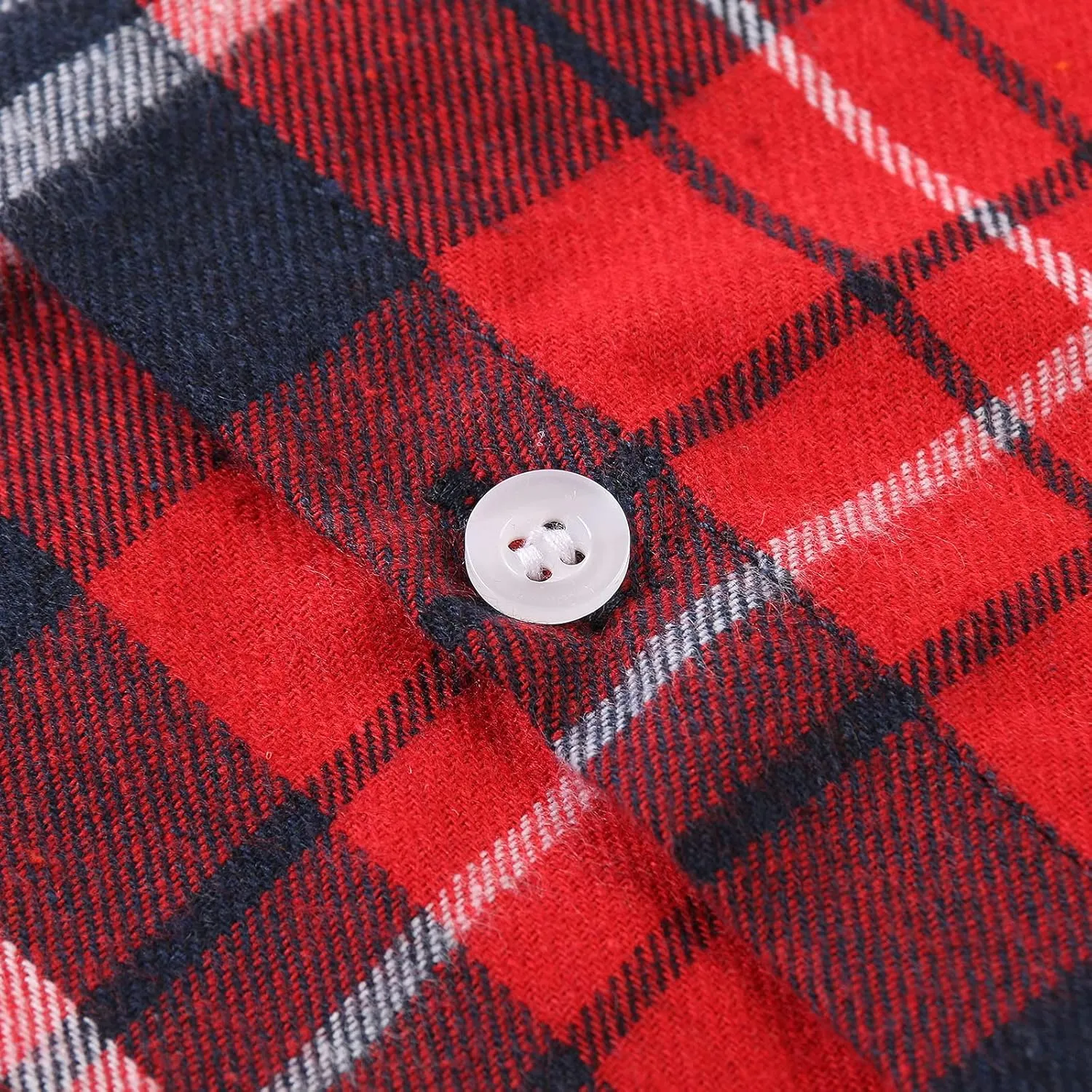 OCHENTA Little Big Boys Girls & Mens Plaid Flannel Shirt Button Down Family Matching Outfits
