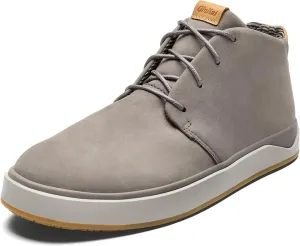 OLUKAI Papaku 'Ili Men's Boots, Durable Waterproof Leather, Cozy Quilted Lining, All-Day Underfoot Cushion
