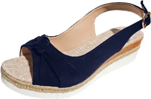 Orthopedic Sandals for Women 2025 Summer Stylish Wedge Open Toe Ankle Strap Slip Platform Sandals Comfortable Casual Bowknot Beach Slippers Shoes with Arch Support