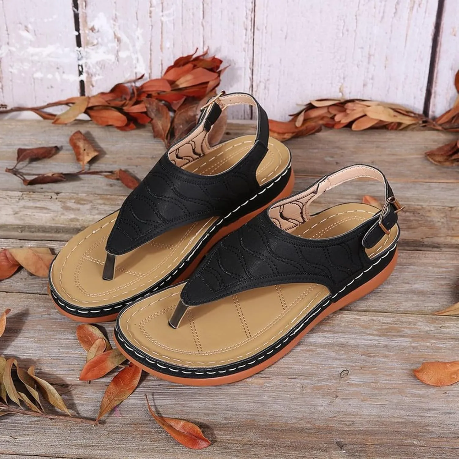 Orthopedic Sandals for Women Sandals Closed Toe Wedge Shoes Dressy Summer Beach Slides Walking Flip Flops for Women Ankle Strap Slip On Platform Sandals Comfortable Womens Orthopedic Sandal