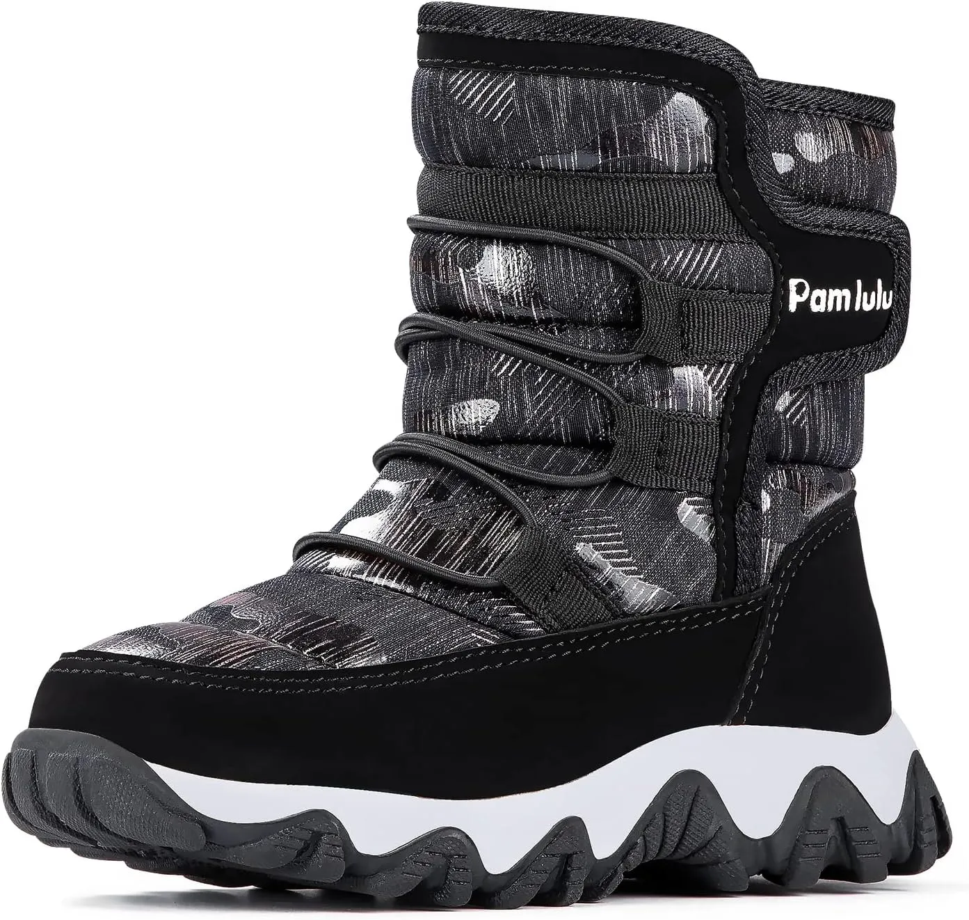 Outdoor Slip Resistant Warm Waterproof Boys Winter Snow Boots for Kids Toddler