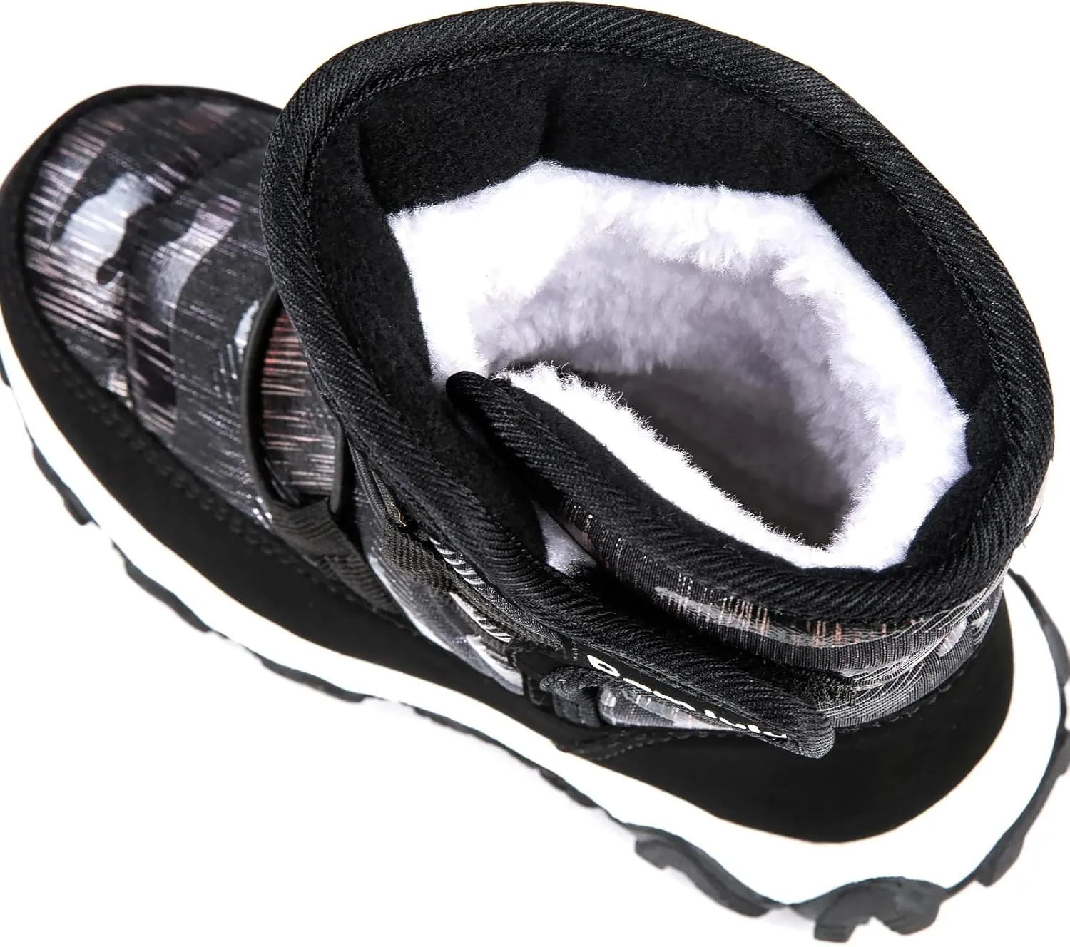 Outdoor Slip Resistant Warm Waterproof Boys Winter Snow Boots for Kids Toddler