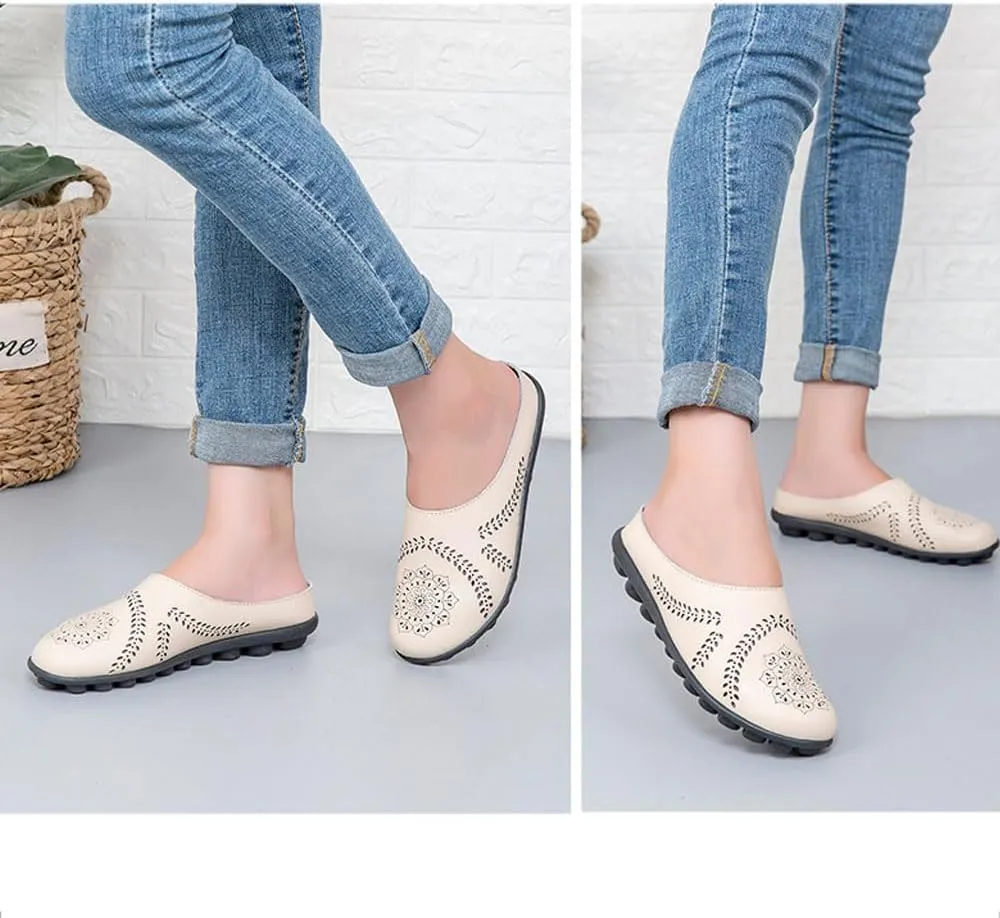 Owlkay Shoes for Women Owlkay Casual All-Match Hollow Slippers Slip On Owlkay Sandals for Women