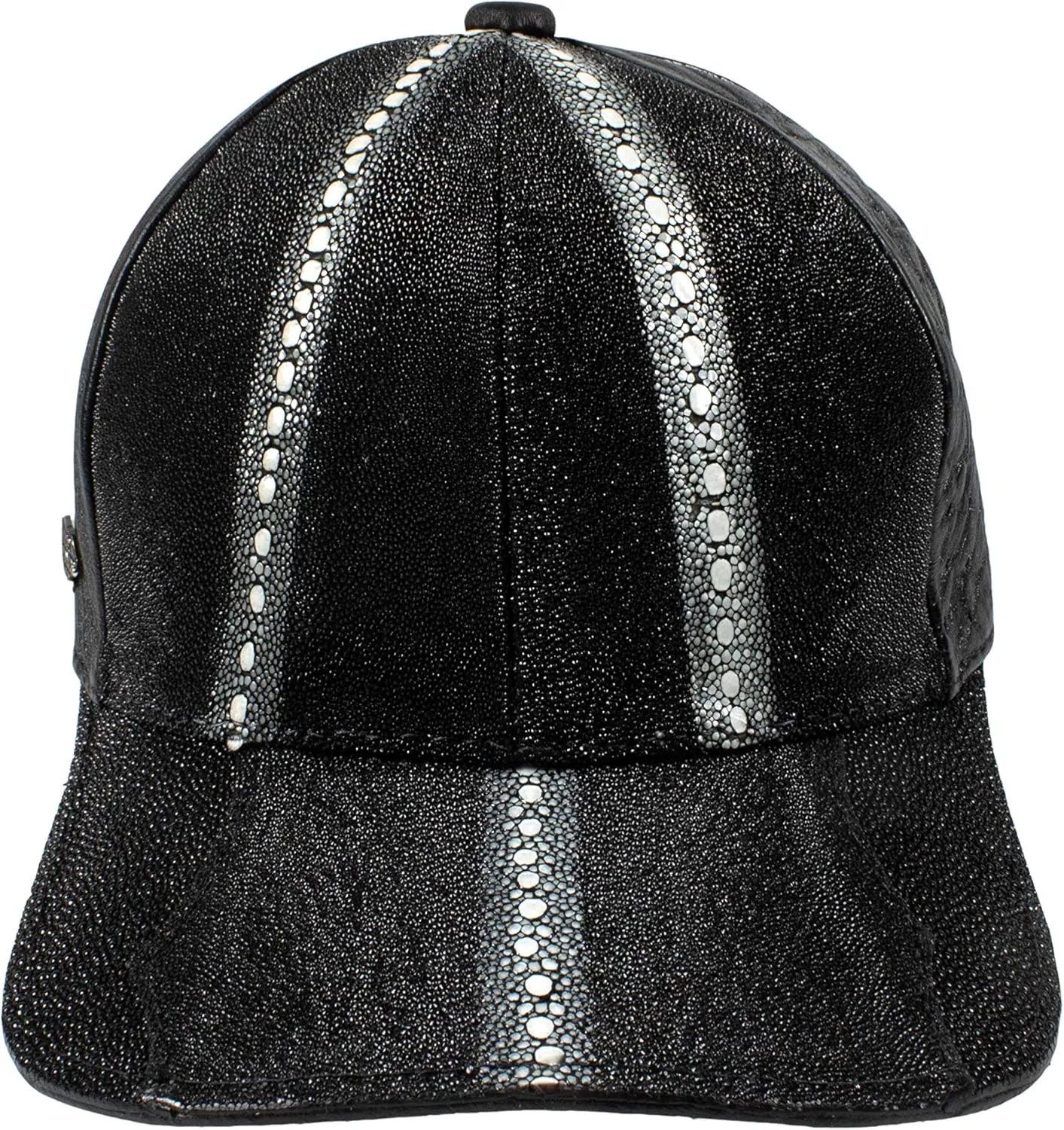 Package Exotic Genuine Stingray Leather Huarache and Cap Color Black