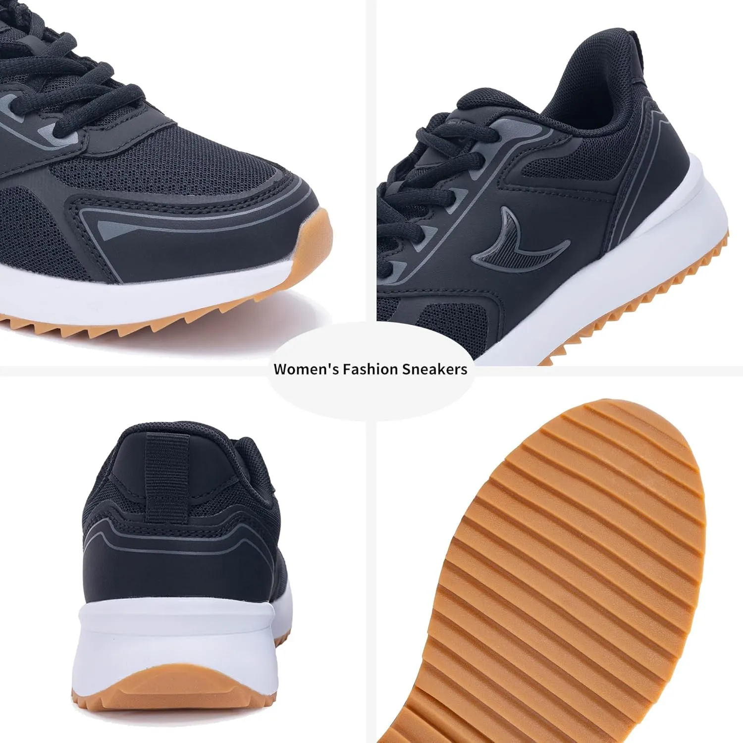 PERSOUL Women's Fashion Sneakers Comfortable Womens Walking Shoes Lightweight Style Tennis Shoes for Casual Daily Workout Shoes US Size 6-11