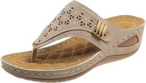 Platform Sandals Comfortable Walking Flip Flop Open Toe 2025 Summer Trendy Women Wedge Sandals Outdoor Indoor